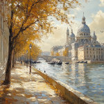 Rudens Harmonija Venecijoje Paveikslas