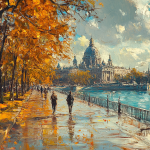 Rudens Atspindžiai Venecijoje Paveikslas
