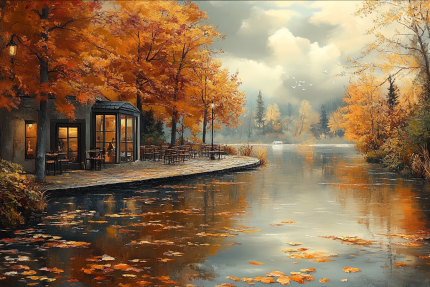 Rudens Ramybės Oazė Paveikslas