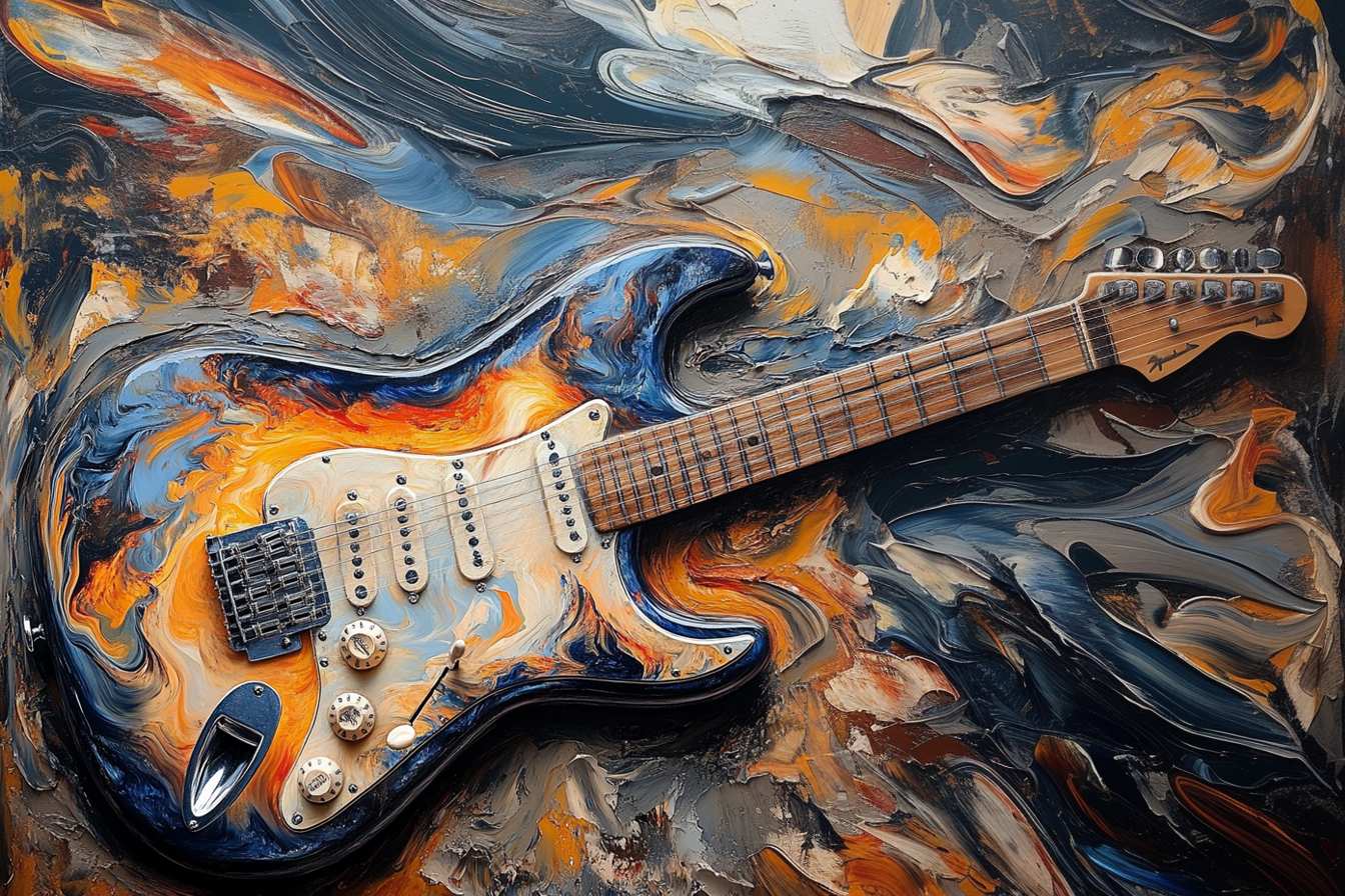 Elektrinės Gitaros Harmonija Paveikslas Elektrinės Gitaros Harmonija Paveikslas